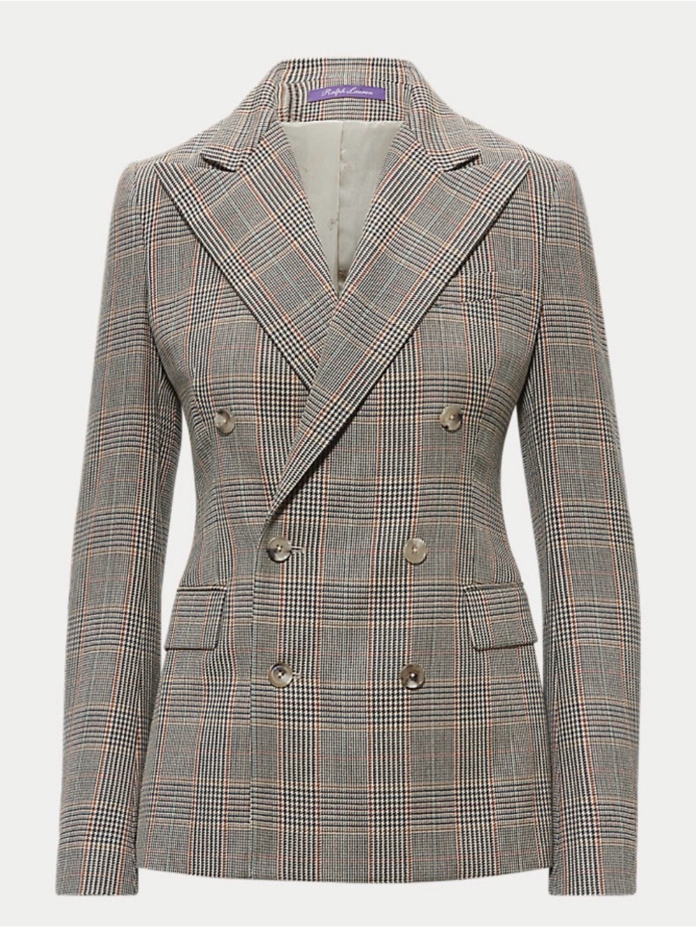 Ralph Lauren Purple Label Women’s Camden Glen Plaid Wool Blazer | Size 8